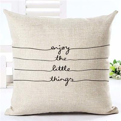 Letter Love Home Cushion Covers Linen Black White Pillow Cover Sofa Bed Nordic Decorative Pillow Case 45x45cm