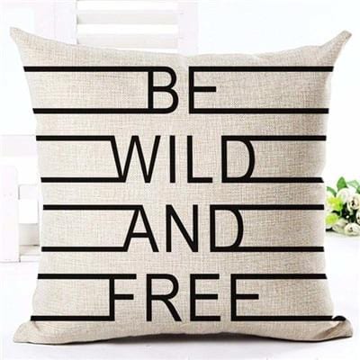 Letter Love Home Cushion Covers Linen Black White Pillow Cover Sofa Bed Nordic Decorative Pillow Case 45x45cm