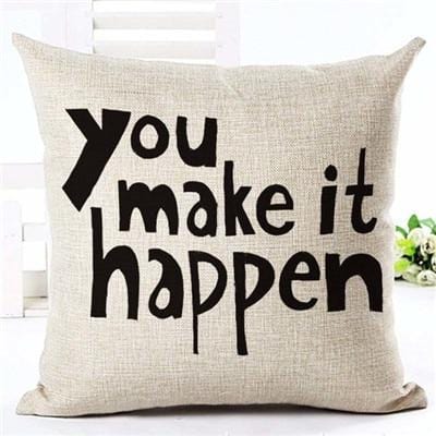 Letter Love Home Cushion Covers Linen Black White Pillow Cover Sofa Bed Nordic Decorative Pillow Case 45x45cm