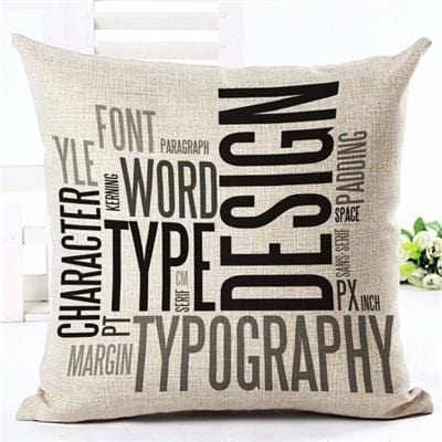 Letter Love Home Cushion Covers Linen Black White Pillow Cover Sofa Bed Nordic Decorative Pillow Case 45x45cm