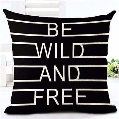 Letter Love Home Cushion Covers Linen Black White Pillow Cover Sofa Bed Nordic Decorative Pillow Case 45x45cm