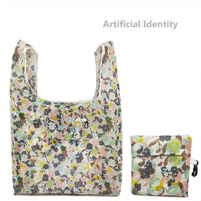 GABWE nouveau Flamingo recycler sac à provisions Eco réutilisable Shopping fourre-tout dessin animé Floral épaule pliante pochette sacs à main impression