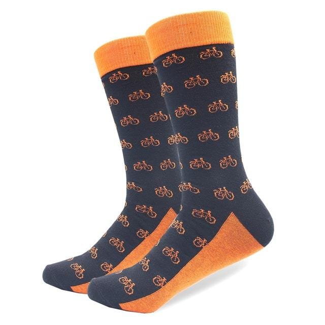 1 paire de chaussettes en coton peigné pour hommes, marque amusante, nouveauté, motif tigre Koala kangourou, robe colorée, chaussettes de mariage décontractées