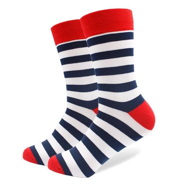 1 paire de chaussettes en coton peigné pour hommes, marque amusante, nouveauté, motif tigre Koala kangourou, robe colorée, chaussettes de mariage décontractées