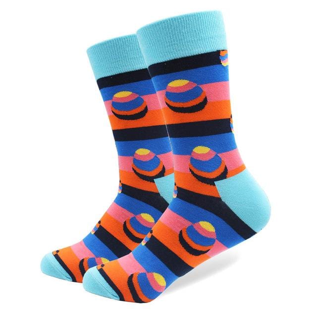 1 paire de chaussettes en coton peigné pour hommes, marque amusante, nouveauté, motif tigre Koala kangourou, robe colorée, chaussettes de mariage décontractées