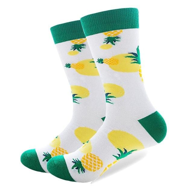 1 paire de chaussettes en coton peigné pour hommes, marque amusante, nouveauté, motif tigre Koala kangourou, robe colorée, chaussettes de mariage décontractées