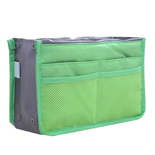 Organizer-Einsatztasche, Damen-Nylon-Reiseeinsatz, Organizer, Handtasche, Geldbörse, großer Liner, Damen-Make-up-Kosmetiktasche, günstige weibliche Tragetasche