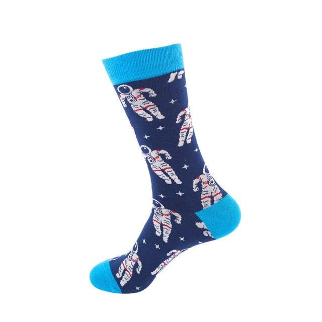 Chaussettes drôles pour hommes et femmes, en coton, requin, personnalité, Happy Art Van Gogh, peinture de renommée mondiale, chaussettes à huile, cadeau de noël