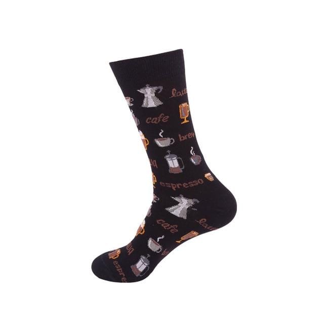 Chaussettes drôles pour hommes et femmes, en coton, requin, personnalité, Happy Art Van Gogh, peinture de renommée mondiale, chaussettes à huile, cadeau de noël