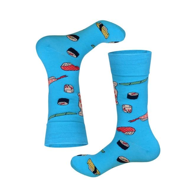 Lionzone 2019 Newly Men Socks Cotton Casual Personality Design Hip Hop Streetwear Happy Socks Gifts for Men Brand Quality