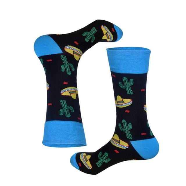 Lionzone 2019 nouvellement hommes chaussettes coton décontracté personnalité Design Hip Hop Streetwear heureux chaussettes cadeaux pour hommes marque qualité