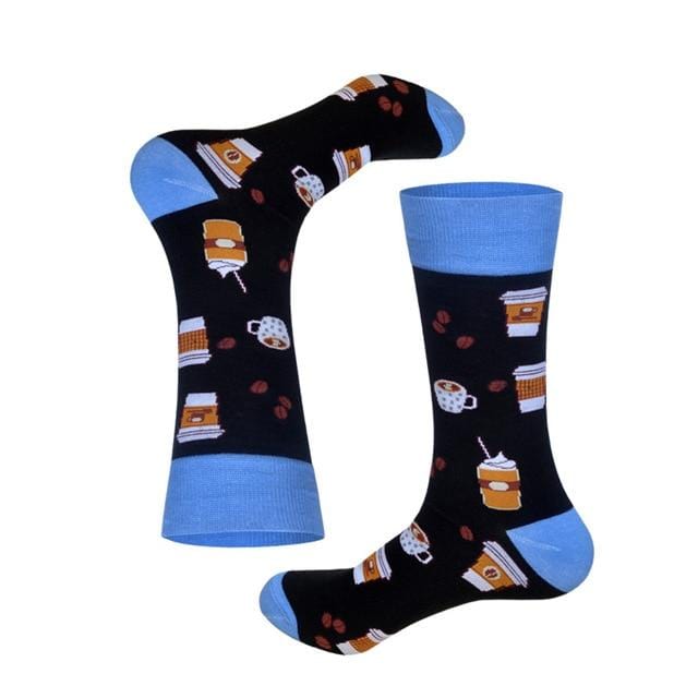 Lionzone 2019 nouvellement hommes chaussettes coton décontracté personnalité Design Hip Hop Streetwear heureux chaussettes cadeaux pour hommes marque qualité