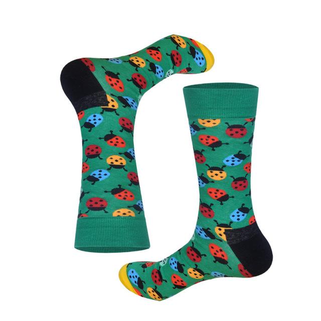 Lionzone 2019 nouvellement hommes chaussettes coton décontracté personnalité Design Hip Hop Streetwear heureux chaussettes cadeaux pour hommes marque qualité