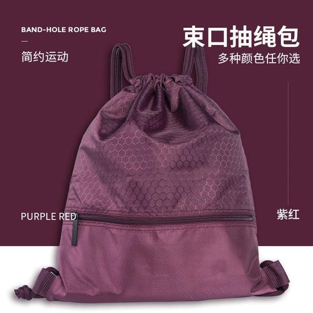 2020 New Honeycomb Drawstring Bag Cinch Sack Backpack String Drawstring Backpack Gym Bag Tote School Sport Travel Drawstring Bag