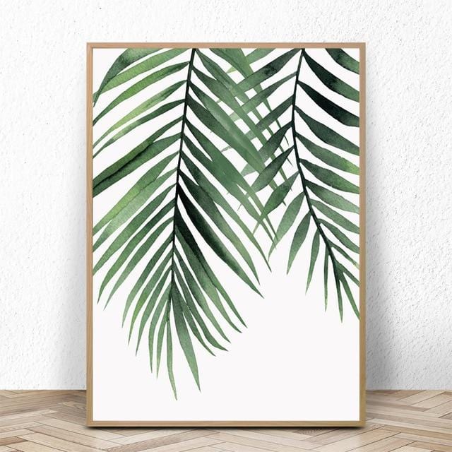 Watercolor Leaves Wall Art Canvas Painting Green Style Plant Nordic Posters and Prints Decorative Picture Modern Home Decoration