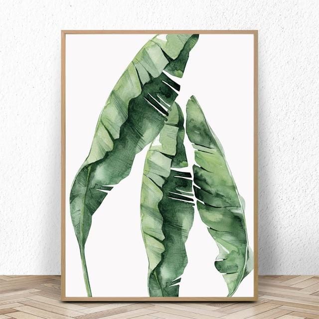 Watercolor Leaves Wall Art Canvas Painting Green Style Plant Nordic Posters and Prints Decorative Picture Modern Home Decoration