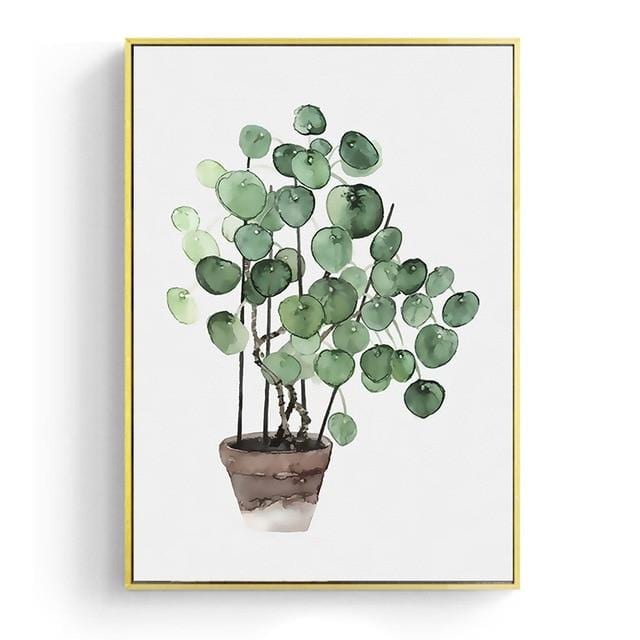 Watercolor Leaves Wall Art Canvas Painting Green Style Plant Nordic Posters and Prints Decorative Picture Modern Home Decoration