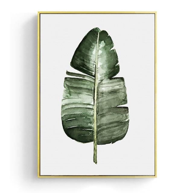 Watercolor Leaves Wall Art Canvas Painting Green Style Plant Nordic Posters and Prints Decorative Picture Modern Home Decoration