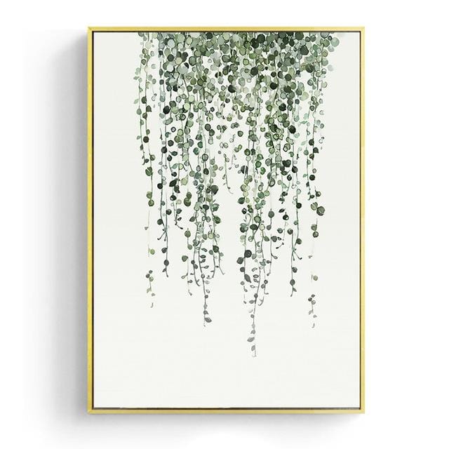 Watercolor Leaves Wall Art Canvas Painting Green Style Plant Nordic Posters and Prints Decorative Picture Modern Home Decoration