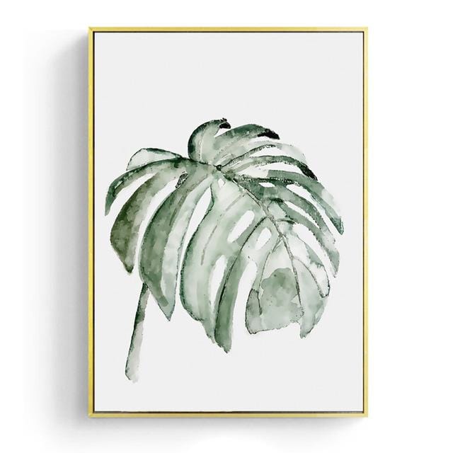 Watercolor Leaves Wall Art Canvas Painting Green Style Plant Nordic Posters and Prints Decorative Picture Modern Home Decoration