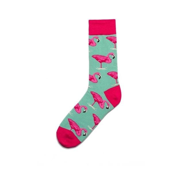 PEONFLY hommes mode impression dessin animé Crocodile requin zèbre chien paresseux Koala fleur oiseau coloré chaussettes doux confort coton chaussettes