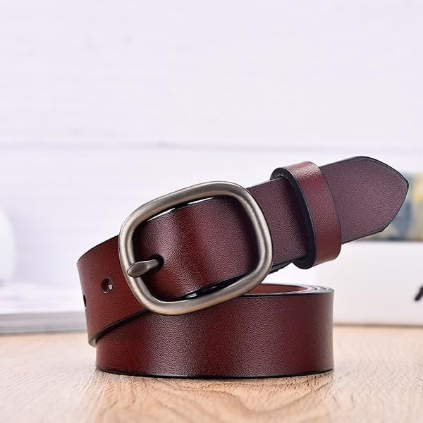 【DWTS】Women's Belt Fashion Women Female Belt Genuine Leather Belts For Women Female Belt Pin Buckles Fancy Vintage for Jeans