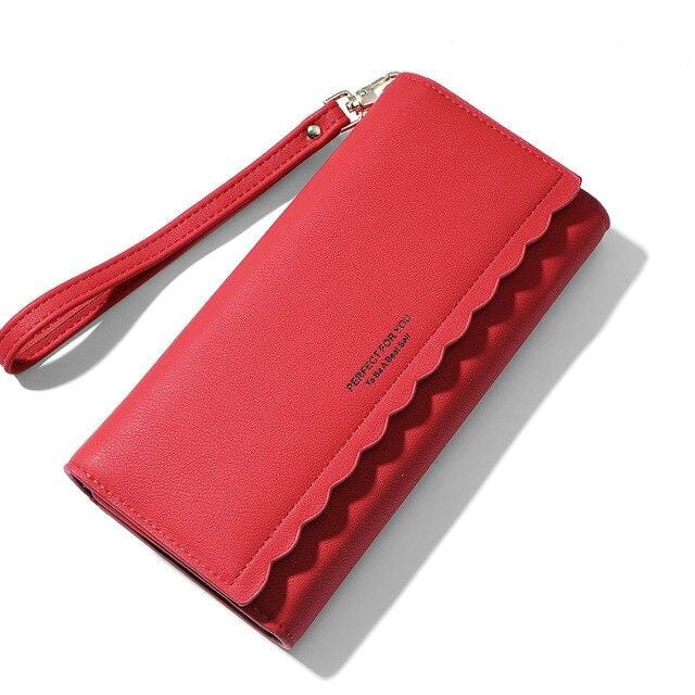 WEICHENG New Long Clutch Wallet Women Many Departmants Wristband Female Wallets Ladies Purse Card Holder Carteras Brand Designer