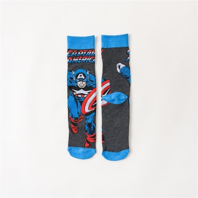 2020 Funny cartoon anime print socks rabbit duck fashion personalized novelty men women comfort breathable blue gray cotton sock