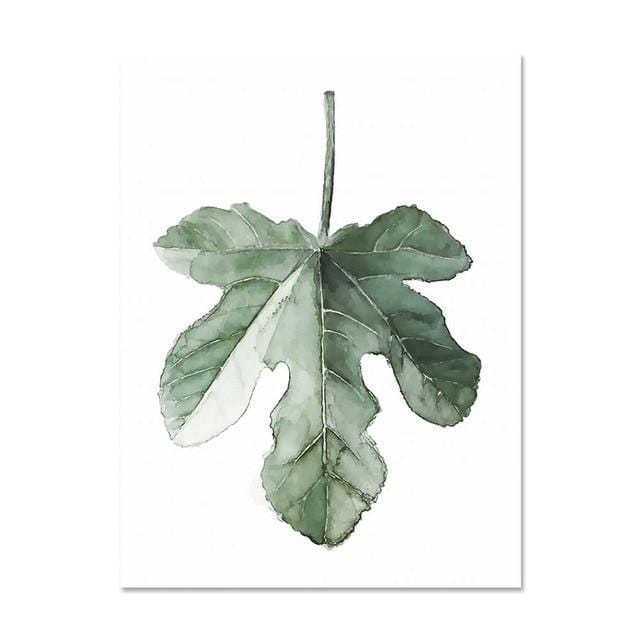 ART ZONE Tropical Plant Leaves Canvas Art Print Poster Nordic Green Plant Wall Pictures Kids Room Large Painting No Frame