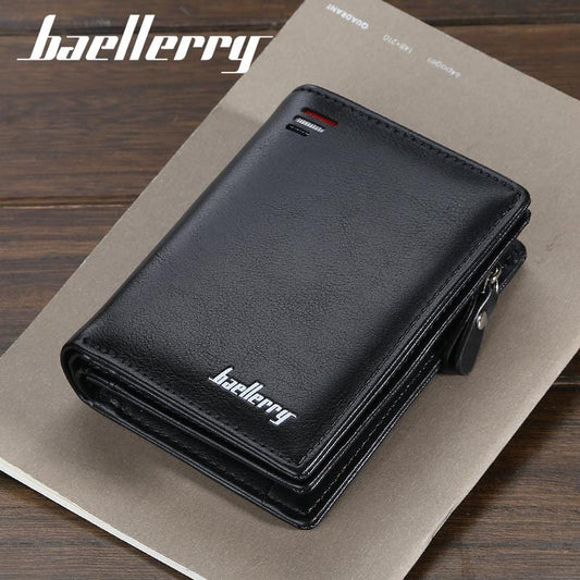 Baellerry short Men wallets fashion new card purse Multifunction organ leather wallet for male zipper wallet with coin pocket