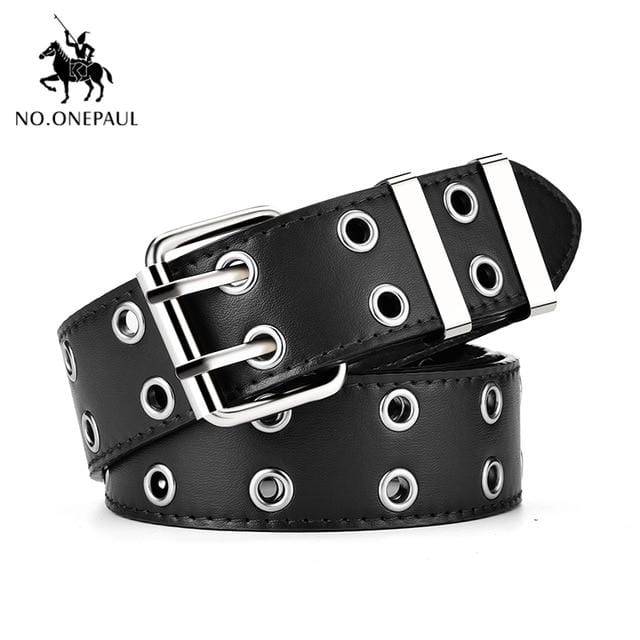 NO.ONEPAUL femmes ceinture en cuir véritable nouveau style Punk mode boucle ardillon jeans ceinture décorative chaîne marque de luxe ceintures pour femmes