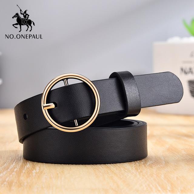 NO.ONEPAUL femmes ceinture en cuir véritable nouveau style Punk mode boucle ardillon jeans ceinture décorative chaîne marque de luxe ceintures pour femmes