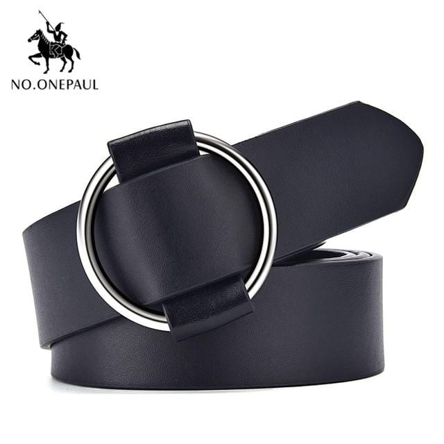 NO.ONEPAUL femmes ceinture en cuir véritable nouveau style Punk mode boucle ardillon jeans ceinture décorative chaîne marque de luxe ceintures pour femmes