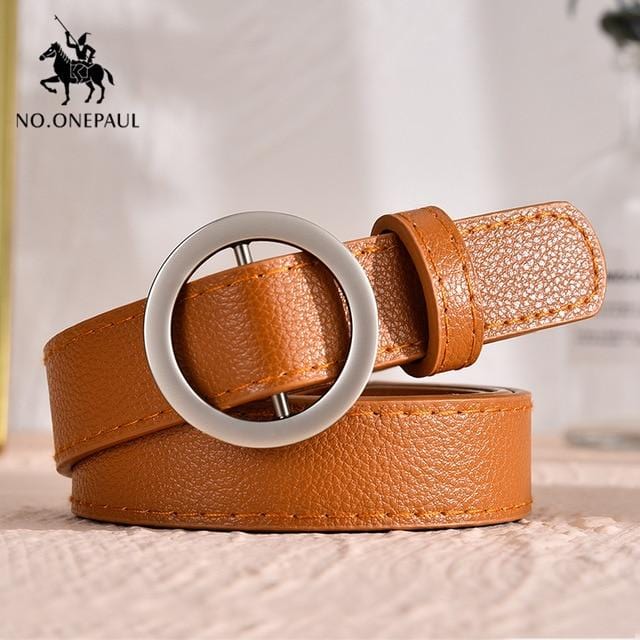 NO.ONEPAUL femmes ceinture en cuir véritable nouveau style Punk mode boucle ardillon jeans ceinture décorative chaîne marque de luxe ceintures pour femmes