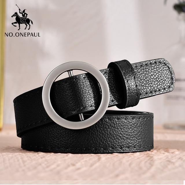 NO.ONEPAUL femmes ceinture en cuir véritable nouveau style Punk mode boucle ardillon jeans ceinture décorative chaîne marque de luxe ceintures pour femmes