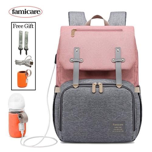 Nouveau sac à couches momie bébé poussette sac USB charge étanche Oxford femmes sac à main maternité soins infirmiers Nappy sac à dos sacs de voyage