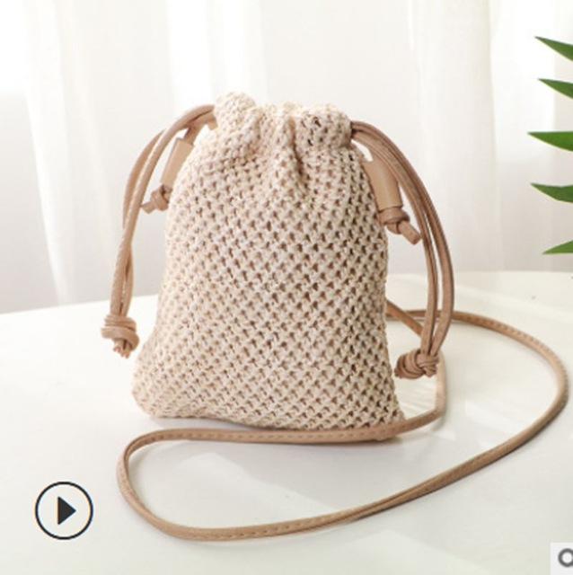 Women Girl Bohemian Straw Woven Bag Rattan Wicker Handbag Beach Bag Crossbody Bags New /BY