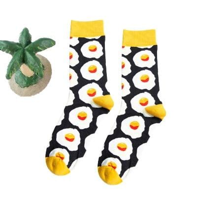 Frauen glücklich lustige Socken mit Druck Kunst süße warme Wintersocken mit Avocado Sushi Essen Baumwolle Mode Harajuku Unisex Socke 1 Paar