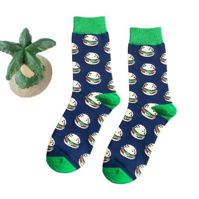 Chaussettes amusantes pour femmes, avec impression d'art, chaussettes d'hiver chaudes et mignonnes avec avocat Sushi nourriture en coton, chaussettes unisexes Harajuku à la mode, 1 paire