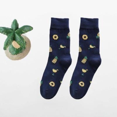 Frauen glücklich lustige Socken mit Druck Kunst süße warme Wintersocken mit Avocado Sushi Essen Baumwolle Mode Harajuku Unisex Socke 1 Paar