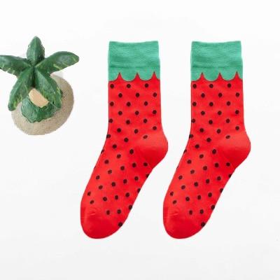 Chaussettes amusantes pour femmes, avec impression d'art, chaussettes d'hiver chaudes et mignonnes avec avocat Sushi nourriture en coton, chaussettes unisexes Harajuku à la mode, 1 paire