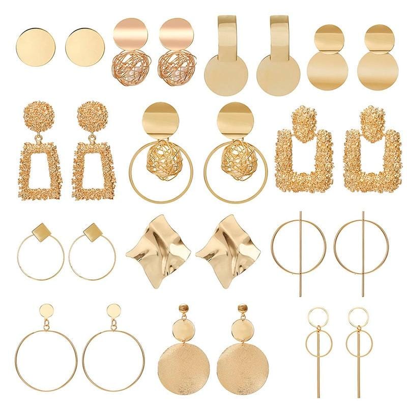 Boucles d'oreilles de déclaration de mode 2019 grandes boucles d'oreilles géométriques pour les femmes suspendues boucles d'oreilles goutte boucle d'oreille bijoux modernes