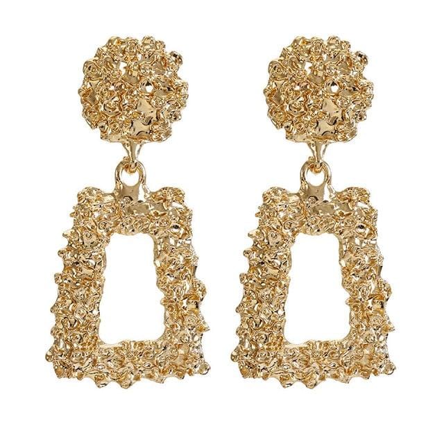 Boucles d'oreilles de déclaration de mode 2019 grandes boucles d'oreilles géométriques pour les femmes suspendues boucles d'oreilles goutte boucle d'oreille bijoux modernes