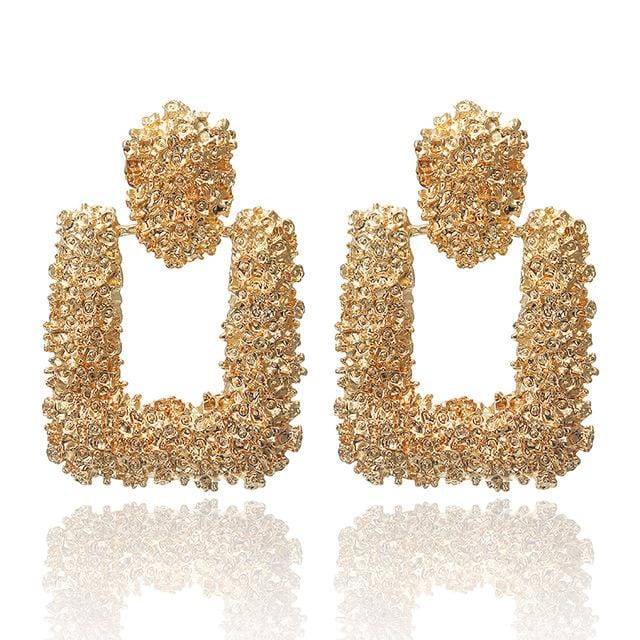 Boucles d'oreilles de déclaration de mode 2019 grandes boucles d'oreilles géométriques pour les femmes suspendues boucles d'oreilles goutte boucle d'oreille bijoux modernes