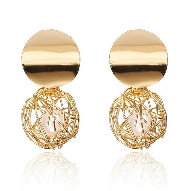 Boucles d'oreilles de déclaration de mode 2019 grandes boucles d'oreilles géométriques pour les femmes suspendues boucles d'oreilles goutte boucle d'oreille bijoux modernes