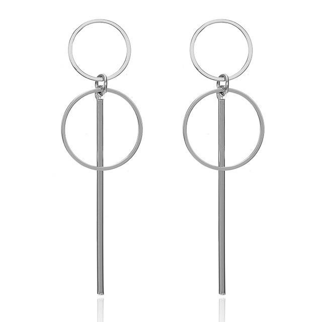 Boucles d'oreilles de déclaration de mode 2019 grandes boucles d'oreilles géométriques pour les femmes suspendues boucles d'oreilles goutte boucle d'oreille bijoux modernes