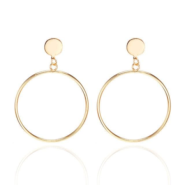 Boucles d'oreilles de déclaration de mode 2019 grandes boucles d'oreilles géométriques pour les femmes suspendues boucles d'oreilles goutte boucle d'oreille bijoux modernes