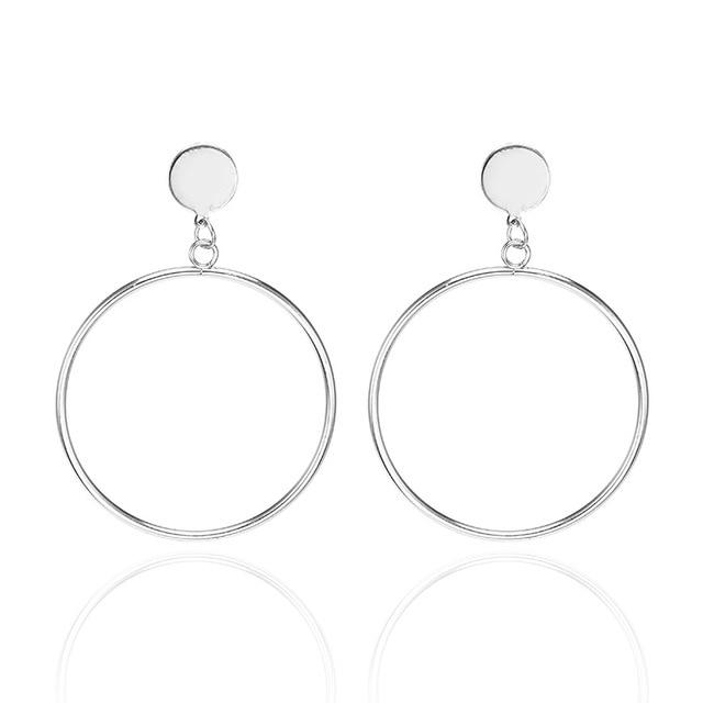 Boucles d'oreilles de déclaration de mode 2019 grandes boucles d'oreilles géométriques pour les femmes suspendues boucles d'oreilles goutte boucle d'oreille bijoux modernes