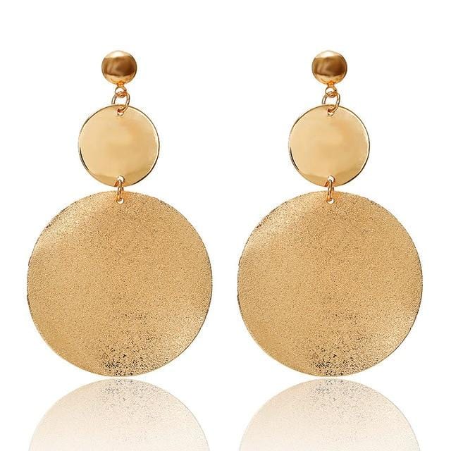 Boucles d'oreilles de déclaration de mode 2019 grandes boucles d'oreilles géométriques pour les femmes suspendues boucles d'oreilles goutte boucle d'oreille bijoux modernes