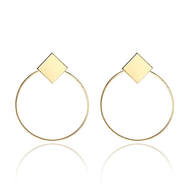 Boucles d'oreilles de déclaration de mode 2019 grandes boucles d'oreilles géométriques pour les femmes suspendues boucles d'oreilles goutte boucle d'oreille bijoux modernes